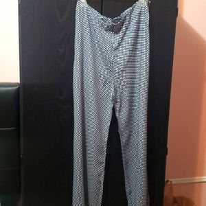 Printed wide leg pants